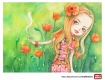�ֻ�ˮ�ʲ廭��flower girls