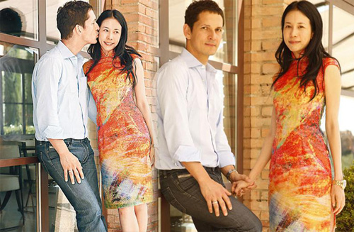 莫文蔚结婚着旗袍幸福满分