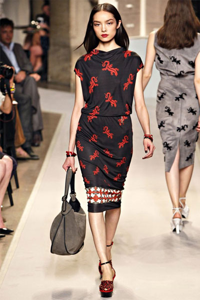 Loewe 2012春夏成衣展示女性曲线美