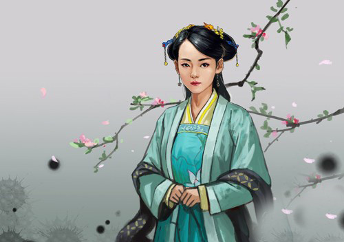 《精忠岳飞》曝水墨插画 刘诗诗林心如等入画