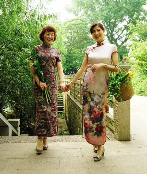 杭州旗袍沙龙:端午将至 穿上旗袍买艾叶