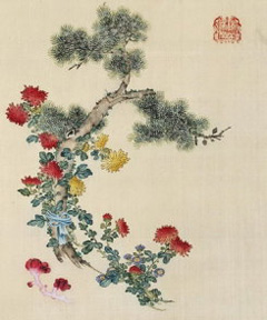 晚年慈禧太后“垂帘听政”之余爱菊的雅兴