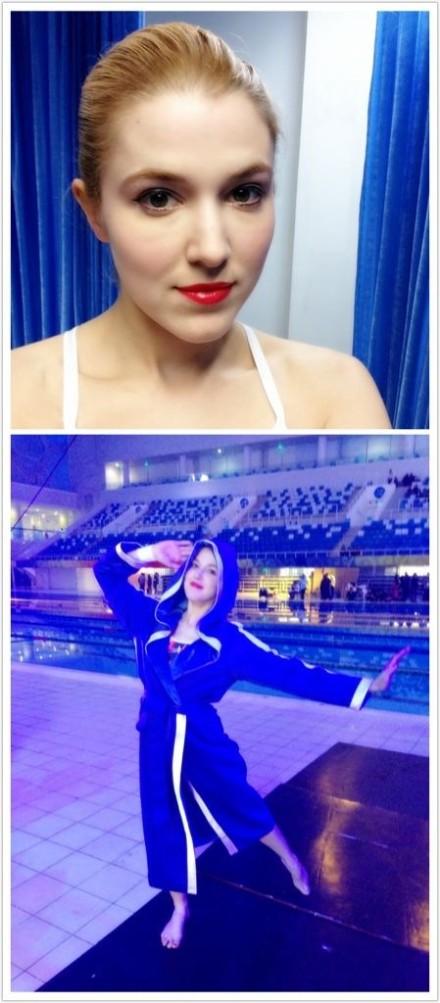 金发美女金小鱼《星跳水立方》惊艳一跳