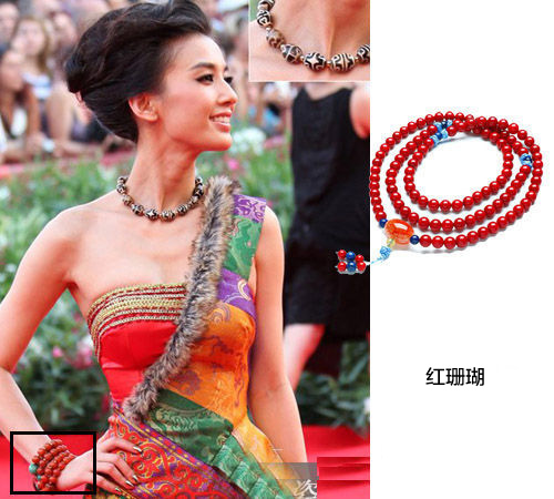 王菲章子怡领衔手钏风潮 土豪金OUT佛珠走红