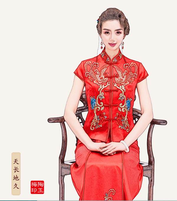 陶玉梅旗袍服饰旗舰店 陶玉梅旗袍 陶玉梅中式服装